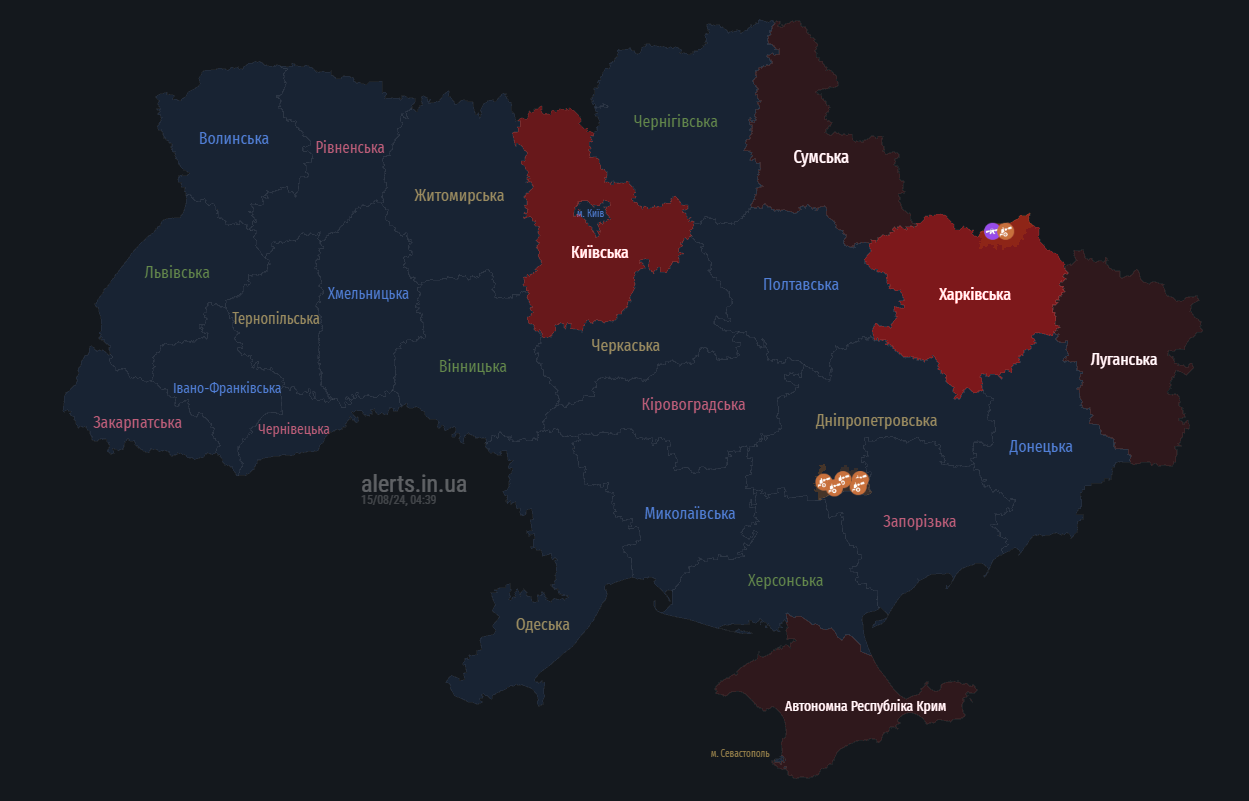 В окрестностях Белой Церкви работает ПВО